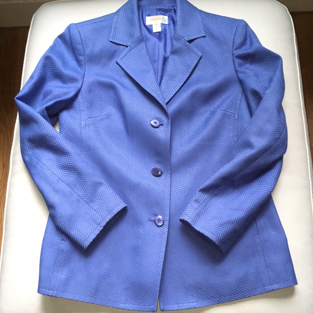 💙 Talbots Silk & Cotton Blazer 💙 - Picture 4 of 5